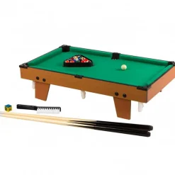 Billar americano de sobremesa CB Games con accesorios +6A verde/marrón 15x62x36 cm