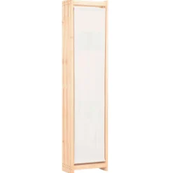 Biombo divisor con 6 paneles de tela crema 170x240x4 cm