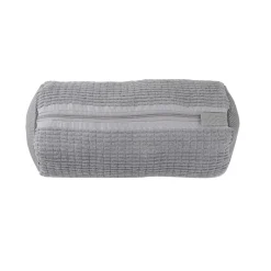 Bolsa para lavar zapatos con cremallera gris