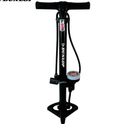Bomba para bicicleta Dunlop con manómetro 6 bares negro 61,5x20,5 cm