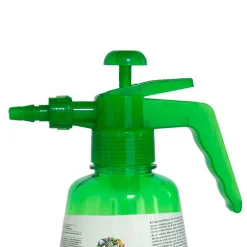 Botella con hinchador para globos + 100 globos +3A verde