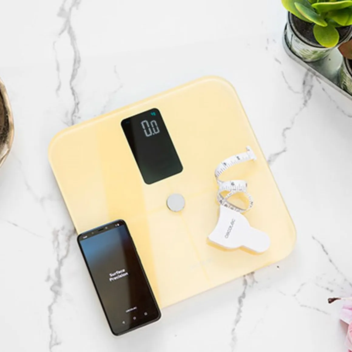 Báscula de baño Cecotec Surface Precision 10400 Smart Healthy Vision 600mAh Bluetooth/App