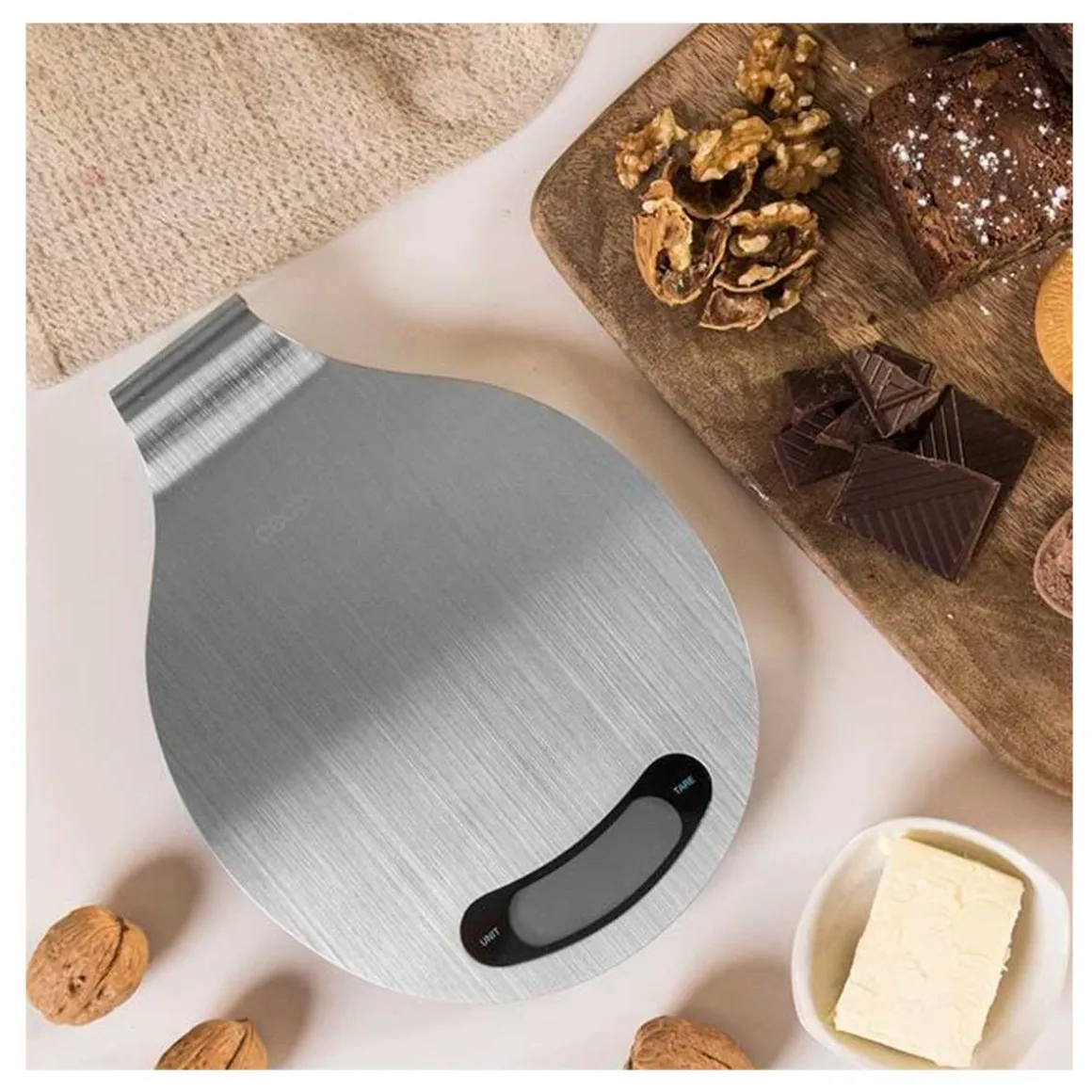 Báscula de cocina Cecotec Cook Control 10400 EasyHang 1gr-8kg inox