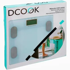 Báscula mide grasa de cristal Dcook