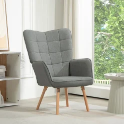 Butaca Dolgran Homcom respaldo alto con reposabrazos 101x71x76 cm