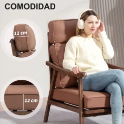 Butaca Elia Homcom respaldo alto 105x63,5x83 cm