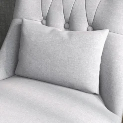 Butaca Kentia Homcom con cojín gris 77x52,5x69 cm