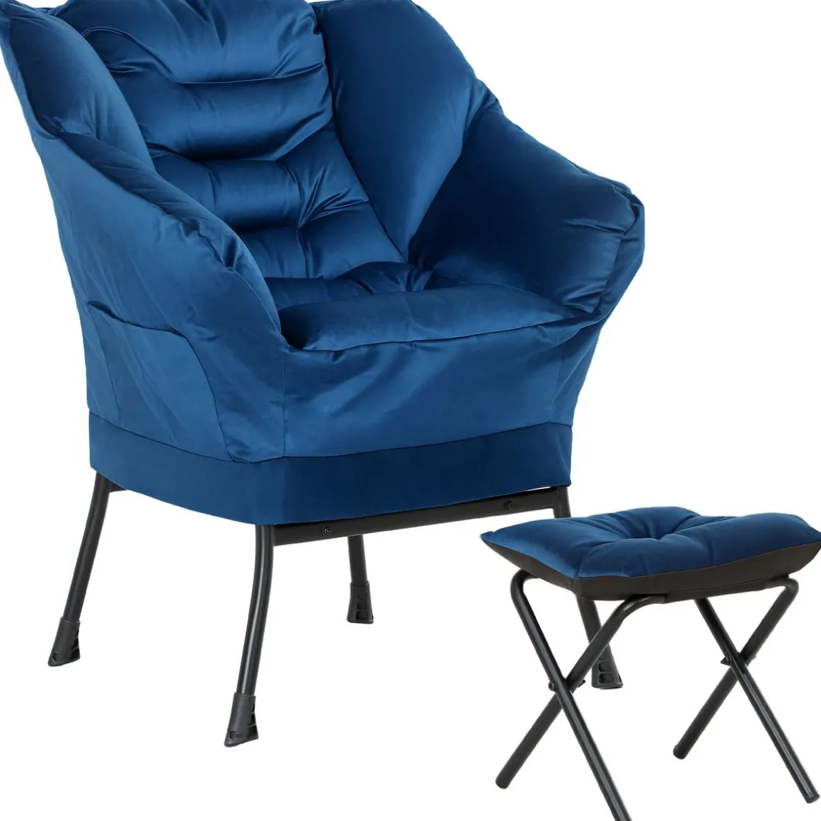 Butaca Nube Homcom con reposapiés 100x80x78 cm