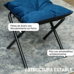Butaca Nube Homcom con reposapiés 100x80x78 cm