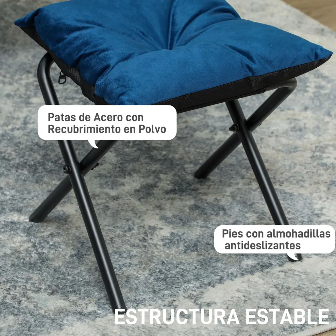 Butaca Nube Homcom con reposapiés 100x80x78 cm