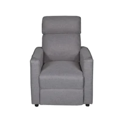 Butaca relax Medea diseño reclinable gris 100x72x85 cm