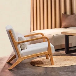 Butaca Tokio asiento acolchado tapizado microfibra 72x65x83 cm