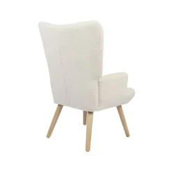 Butaca Voss respaldo alto con reposabrazos blanco 94,5x64x70,5 cm