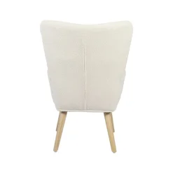 Butaca Voss respaldo alto con reposabrazos blanco 94,5x64x70,5 cm
