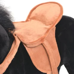 Caballo de juguete de peluche con montura 60x64 cm
