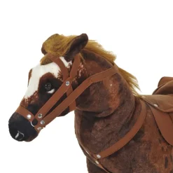 Caballo de juguete Homcom infantil +3 años 60x85x28 cm