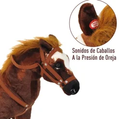 Caballo de juguete Homcom infantil +3 años 60x85x28 cm