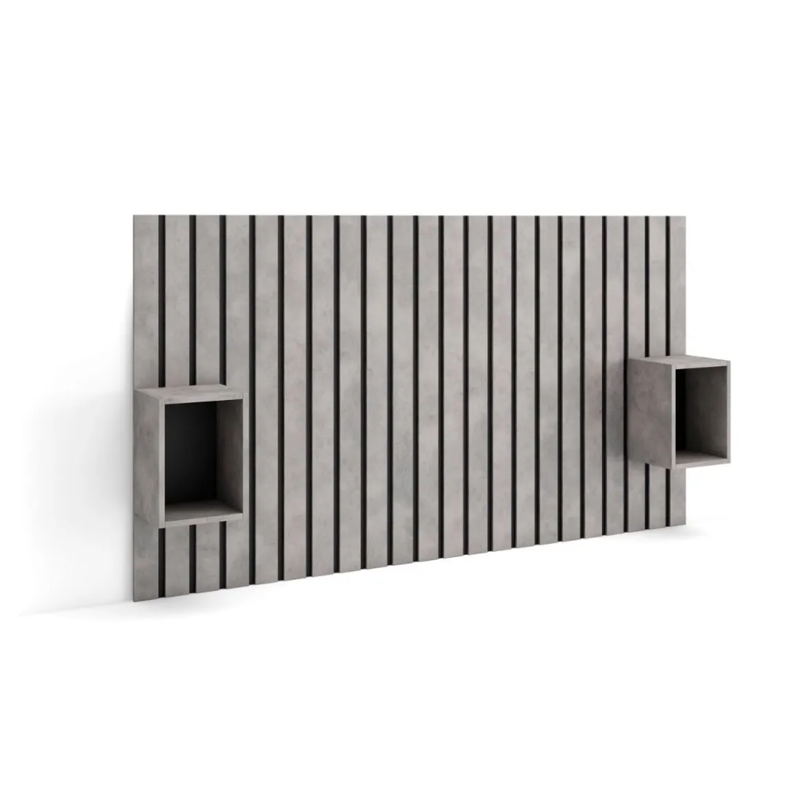 Cabecero Kroma con mesitas de noche integradas 107,2x195,7x22,4 cm
