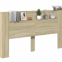 Cabecero Margot 1 estante + LED roble 103,5x180x16,5 cm