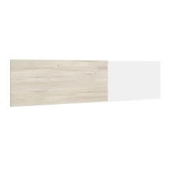 Cabecero New Couple diseño mural blanco mate/sahara 52,6x208,6x16 cm