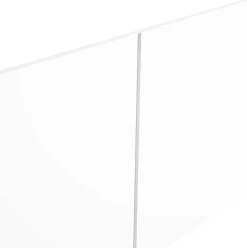 Cabecero Reims diseño mural blanco mate 52,6x208,6x1,6 cm