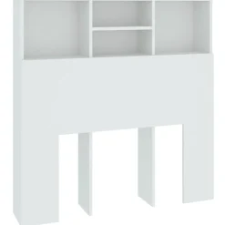 Cabecero Zakia madera blanco 103,5x100x19 cm