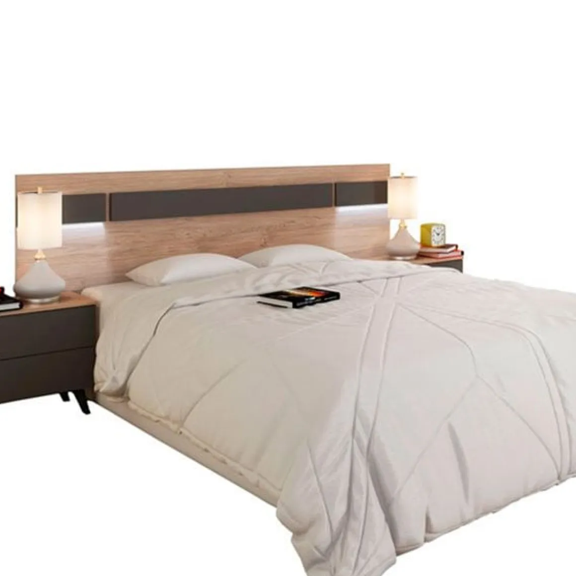 Cabezal de cama Soto LED 55x210x3 cm