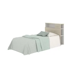Cabezal para cama Ten compartimentos laterales 95x97,5x23,5 cm