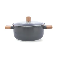Cacerola Mia Bidasoa con tapa aluminio prensado gris