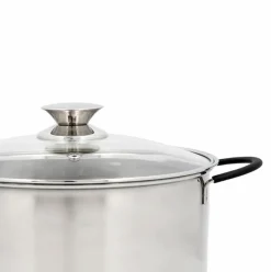 Cacerola Sensory Quid con tapa de cristal acero inoxidable