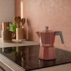 Cafetera Creta Quid aluminio fundido granate