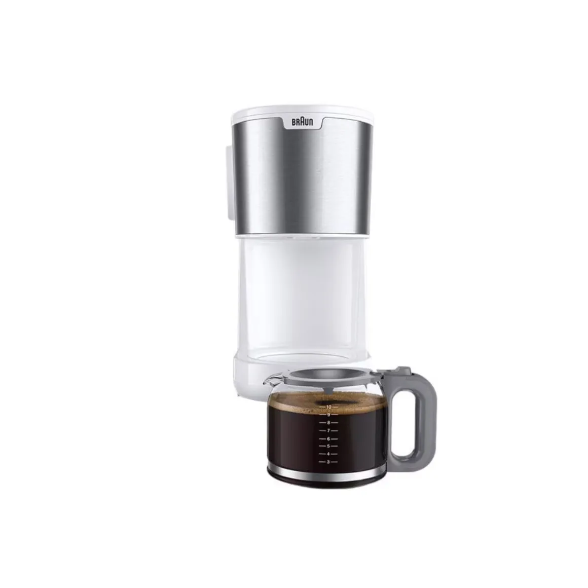 Cafetera de goteo Braun KF1500WH 10 tazas blanco/inox