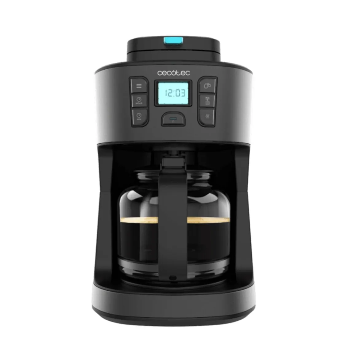 Cafetera de goteo Cecotec Coffee 66 Grind&Drop 12 tazas acero inox negro