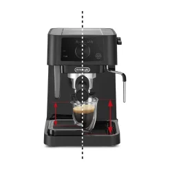 Cafetera espresso DeLonghi Stilosa EC235.BK 1100W 1L espumador flexible 1-2 tazas negro