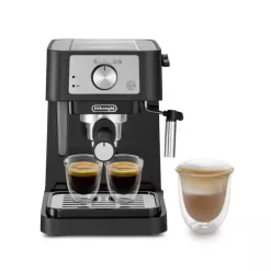 Cafetera espresso DeLonghi Stilosa 1100W 2 tazas con vaporizador negro