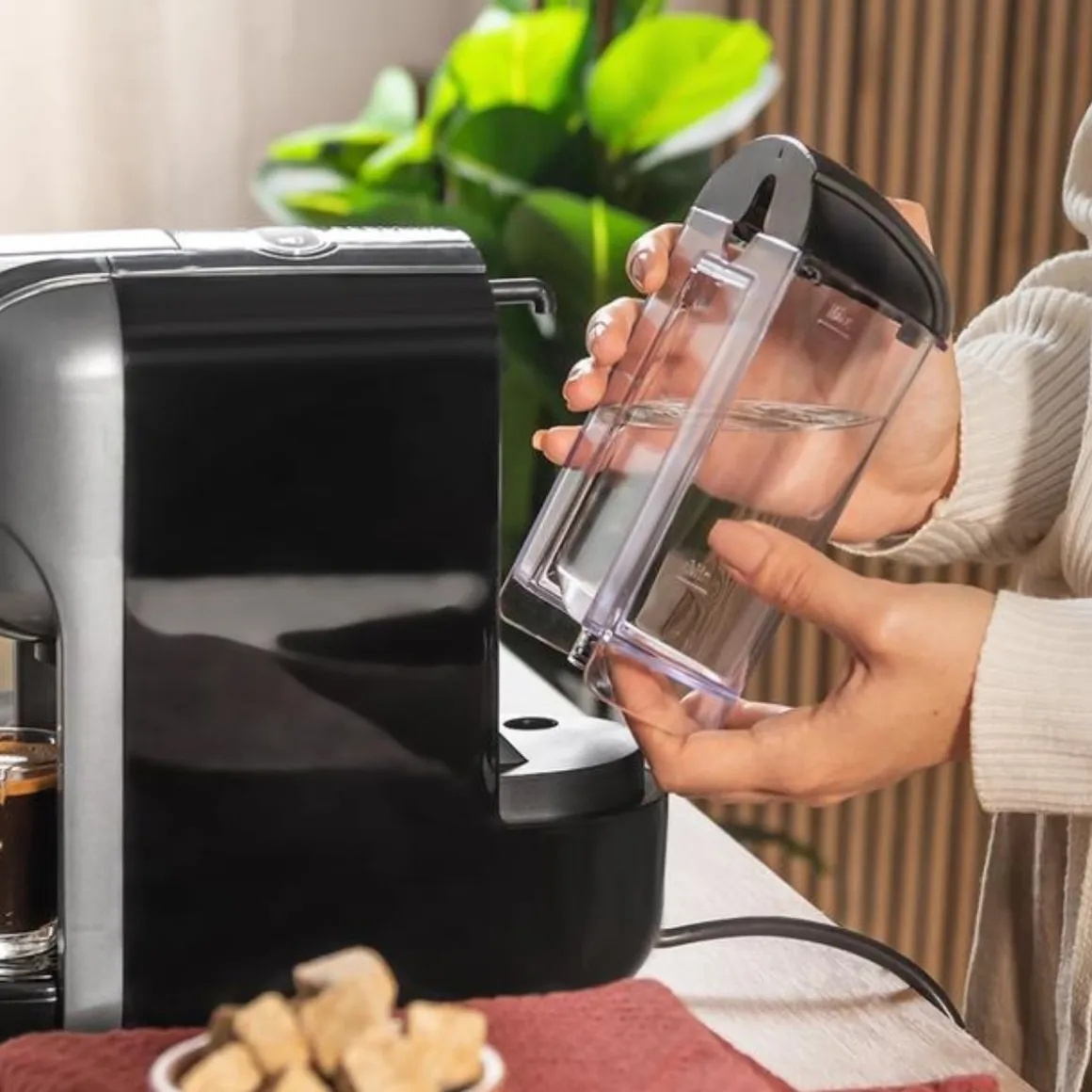 Cafetera espresso FreeStyle Compact multicápsula 3 en 1 negro/inox
