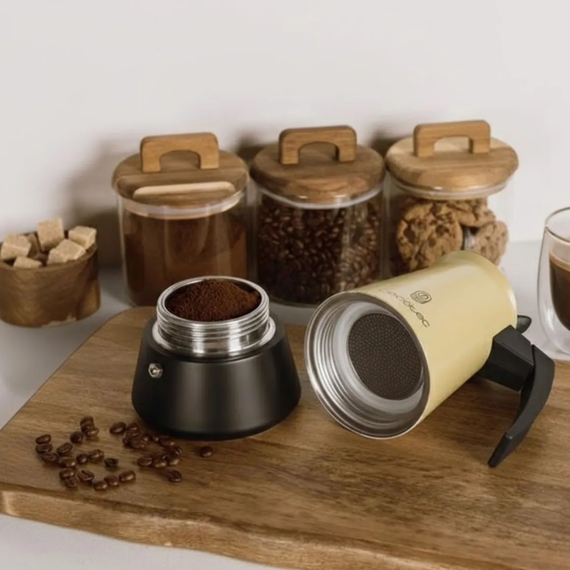 Cafetera italiana Piccolina 600 6 tazas acero inoxidable 300 ml