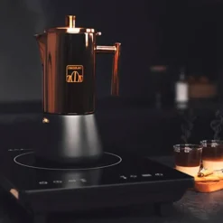 Cafetera moka de acero inoxidable Cumbia Moking 400