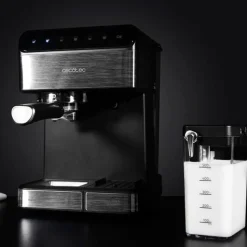 Cafetera semiautomática Cecotec Power Instant-ccino 20 Touch Nera 1350W 20 bares negro/inox