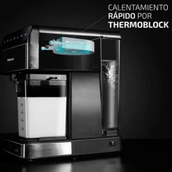 Cafetera semiautomática Cecotec Power Instant-ccino 20 Touch Nera 1350W 20 bares negro/inox