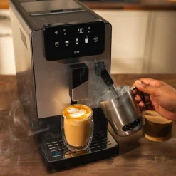 Cafetera superautomática Cecotec Cremmaet Steam 5 niveles Thermoblock altura regulable inox