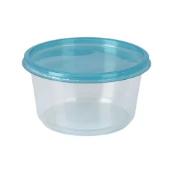 Caja de almacenamiento 50 tuppers con tapa azul