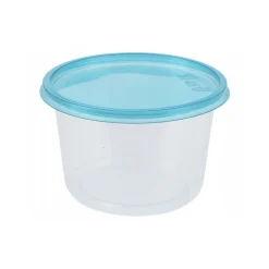Caja de almacenamiento 50 tuppers con tapa azul