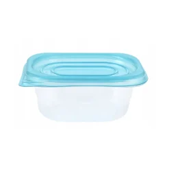 Caja de almacenamiento 50 tuppers con tapa azul