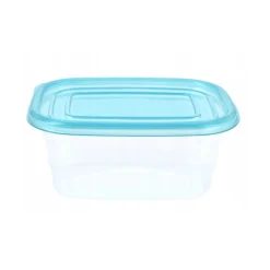 Caja de almacenamiento 50 tuppers con tapa azul