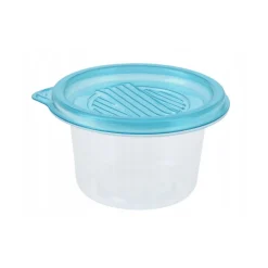 Caja de almacenamiento 50 tuppers con tapa azul