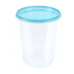 Caja de almacenamiento 50 tuppers con tapa azul