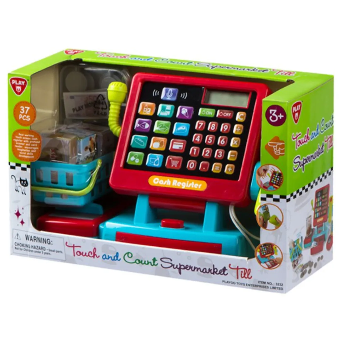 Caja registradora táctil Play Go con accesorios +3A rojo