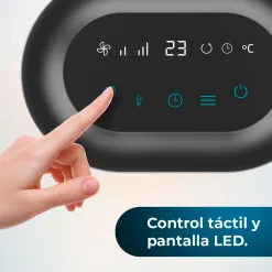 Calefactor cerámico Cecotec ReadyWarm 1550 Max Ceramic Rotate Smart 1500W oscilante