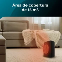 Calefactor cerámico Cecotec ReadyWarm 1570 Max Ceramic Smart Black 1500W con temporizador negro
